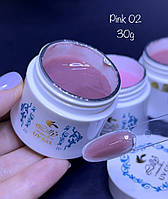 Камуфляжний гель для моделювання нігтів Lilly Beaute Pink 02 30 мл