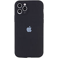 Чохол накладка бампер для Apple iPhone 11 Айфон (6,1 дюймов) Silicone Case Колір Чорний (Black) full camera