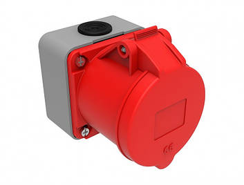 BC1-3505-2510 380V 5*32A Розетка настінна (поліамід) IP44, фото 1