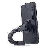 Тримач телефону вологозахищений для мотоцикла велосипеда на дзеркало, фото 2