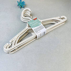 Набір дитячих плічок для одягу 5шт Біла Роза з перекладиною Алєана, фото 1