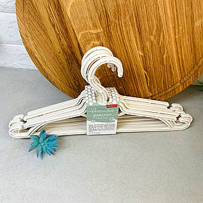 Набір дитячих плічок для одягу 5шт Біла Роза з перекладиною Алєана, фото 2