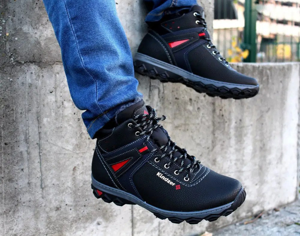 40, 41, 45 р. Черевики чоловічі зима з хутром (Кб-11ч-2), фото 1