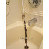 Інструмент для чищення ванни від волосся