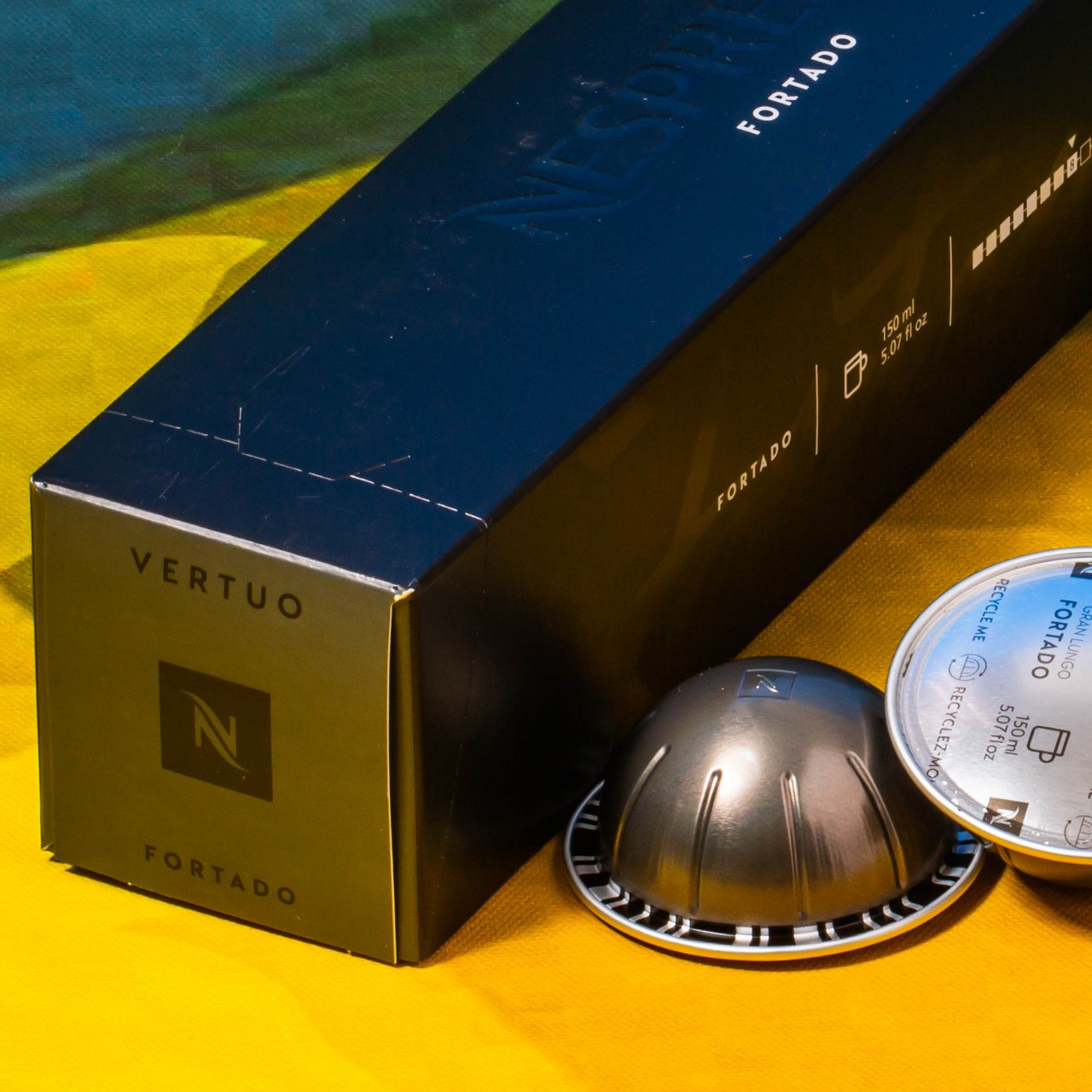 Кава в капсулах Nespresso Vertuo Fortado (нотки какао та дуба) Швейцарія (10 шт.), 150мл