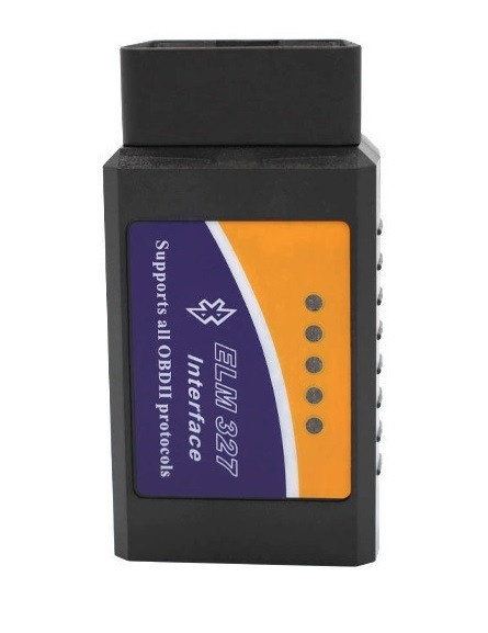 Автосканер OBD2 ELM327 v1.5 Bluetooth діагностичний автомобільний сканер в чорному корпусі, фото 1