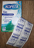 Таблетки Корега (Corega) для очищення зубних протезів Біо аромат м'яти ціна за 1 таблетку