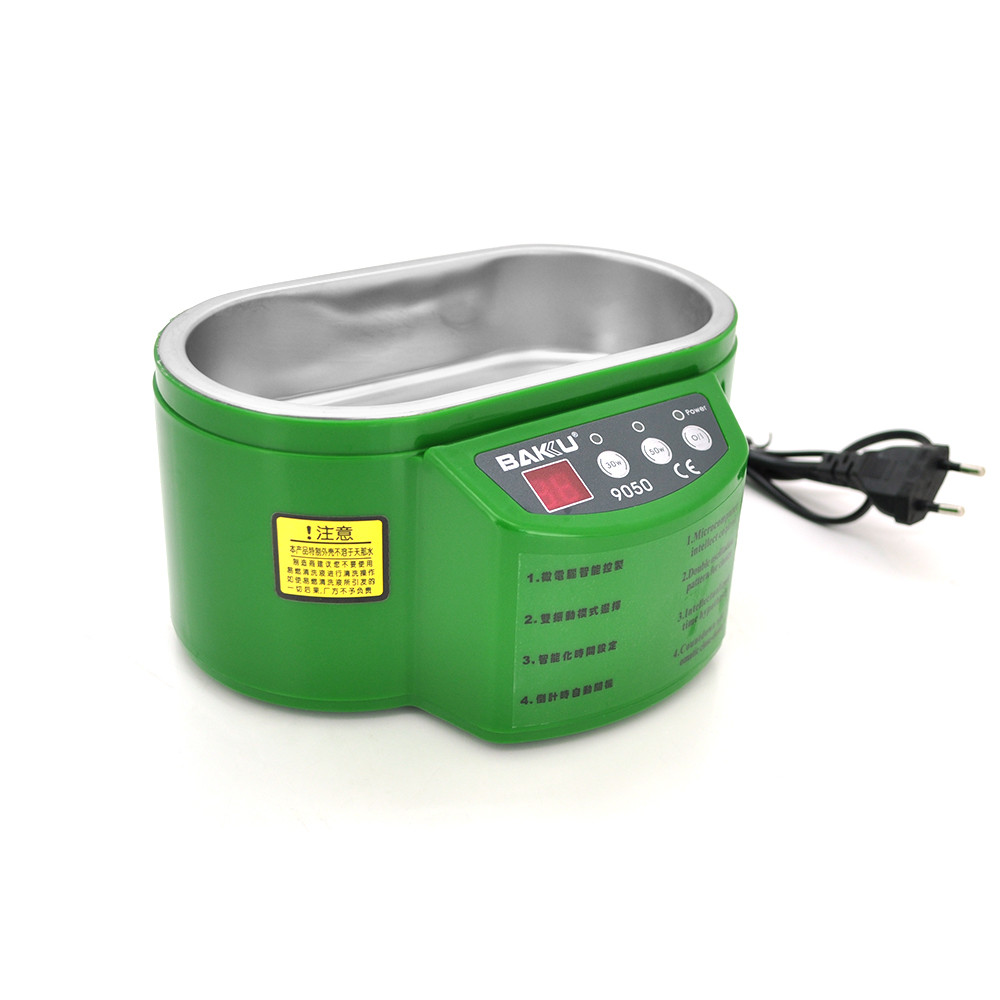 DR Ультразвукова ванна BAKKU BK9050. Два режими роботи (30W і 50W), металевий корпус, металева, фото 1