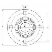 Корпус подшипника PF 210 (50*155*13.5) SNR