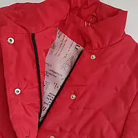 Дитяча червона куртка косуха Мікі для дівчинки, зріст 134