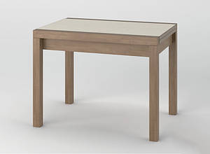 Кухонний розкладний стіл 100*70 см з дерев'яними ніжками "Фест" від Летро (9 варіантів кольорів)