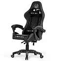 Крісло геймерське Infini Five чорно-сіре ігрове комп'ютерне, фото 2