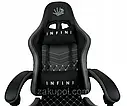 Крісло геймерське Infini Five чорно-сіре ігрове комп'ютерне, фото 4