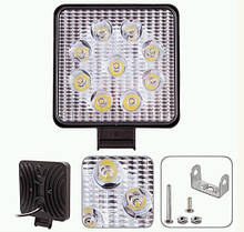Фара світлодіодна Led WLP-7621 SPOT (110*110*25) 9-36V/27W/6000K Pulso