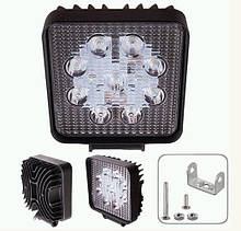 Фара світлодіодна Led WLP-27S1S5 SPOT 9Led*3W (108*108*45)/10-30V/27W/6000K Pulso