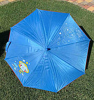 Зонт детский трость голубой