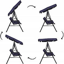 Гойдалка-диван садова з навісом Springos Luna GS0019, фото 2