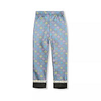 Зимние лосины серые с сердечками на меху для девочки 100