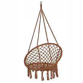 Підвісне крісло-гойдалка (плетене) Springos SPR0023 Braun