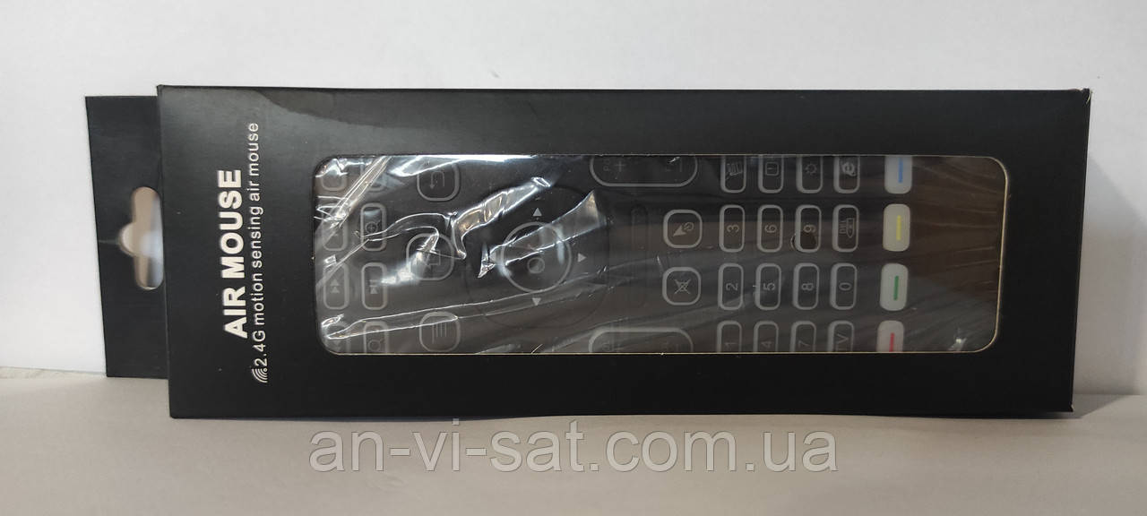 Air Mouse 2.4G Мишка-пульт із гіроскопом + бездротова клавіатура (QWERTY), універсальний пульт для Smart TV / Android TV Box / ПК