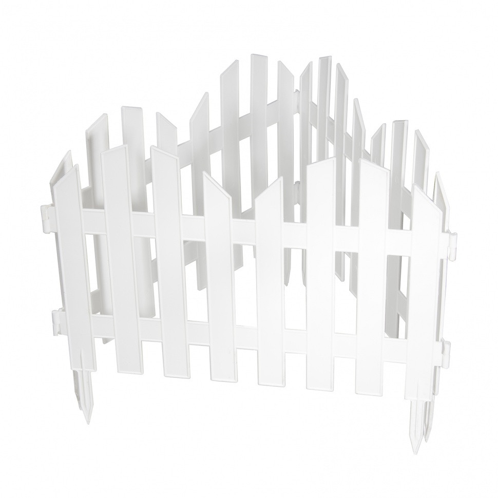 Забор декоративный "Романтика", 28х300 см, белый. - фото 1 - id-p1668259135