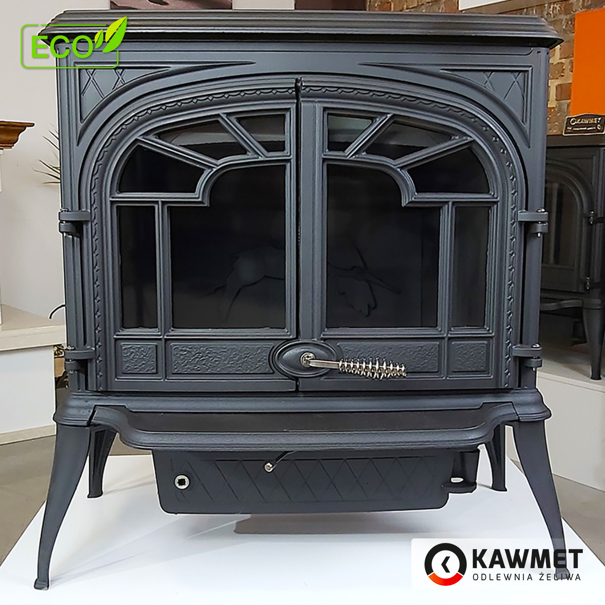 Печь камин чугунная KAWMET Premium ZEUS S9 ECO - фото 8 - id-p1056074406