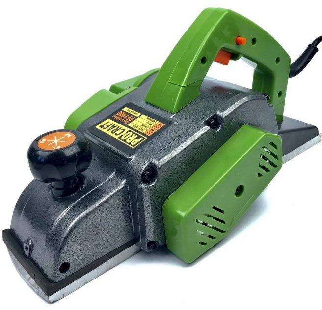 Рубанок електричний Procraft PE-1900, регулювання товщини зняття, спеціальний V-подібний паз