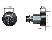 Ролик сдвижной крыши полуприцепа Ø24x8x20 KOGEL