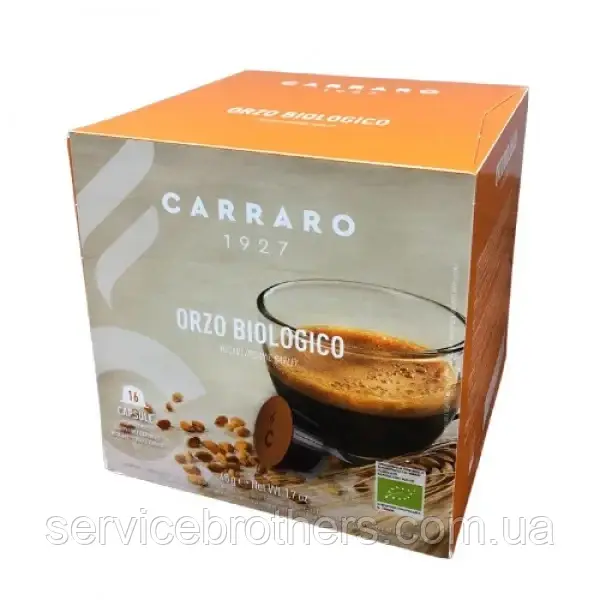 Кава в капсулах Carraro Orzo Biologico, 16 капсул Dolce Gusto