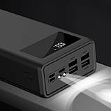 УМБ Power Bank XO-PR125 50000mAh з ліхтариком чорний, фото 6