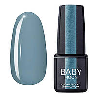 Гель лак Baby Moon Cold Ocean Gel polish № 011 світло-сірий з блакитним підтоном