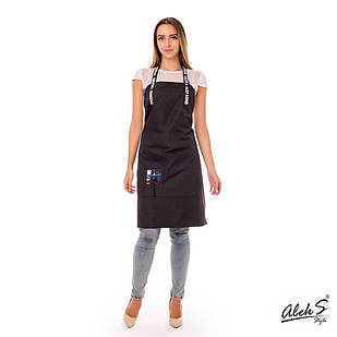 Фартух перукаря плащівка ALEKS Dress XL чорний