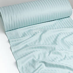 Страйп сатин, колір - блідо-м'ятний, ширина 240 см (№4249)