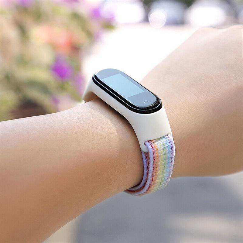 Ремешок BeCover Nylon Style для Xiaomi Mi Smart Band 7 Rainbow (707668), фото 1