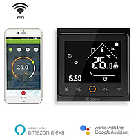 Терморегулятор Ecoset AC603H Wi-Fi сенсорний програмований для теплої підлоги