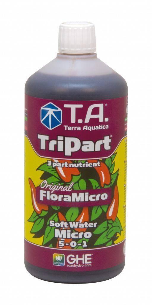 Мінеральне удобрювання Terra Aquatica Treipart Micro SW (GHE FloraMicro SW) (1L)