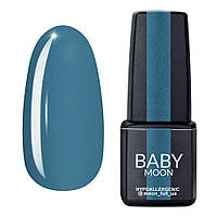 Гель лак Baby Moon Cold Ocean Gel polish № 014 блакитно-сірий 6 мл