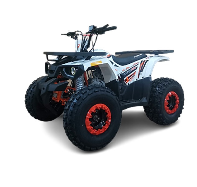 Квадроцикл Forte HUNTER 125 біло- оранжевий, бензиновий