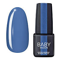 Гель лак Baby Moon Cold Ocean Gel polish № 017 голубой с серым подтоном