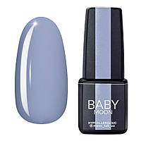 Гель лак Baby Moon Cold Ocean Gel polish № 018 серо-голубой с сиреневым оттенком 6 мл