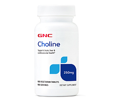 Choline 250 mg GNC, 100 таблеток