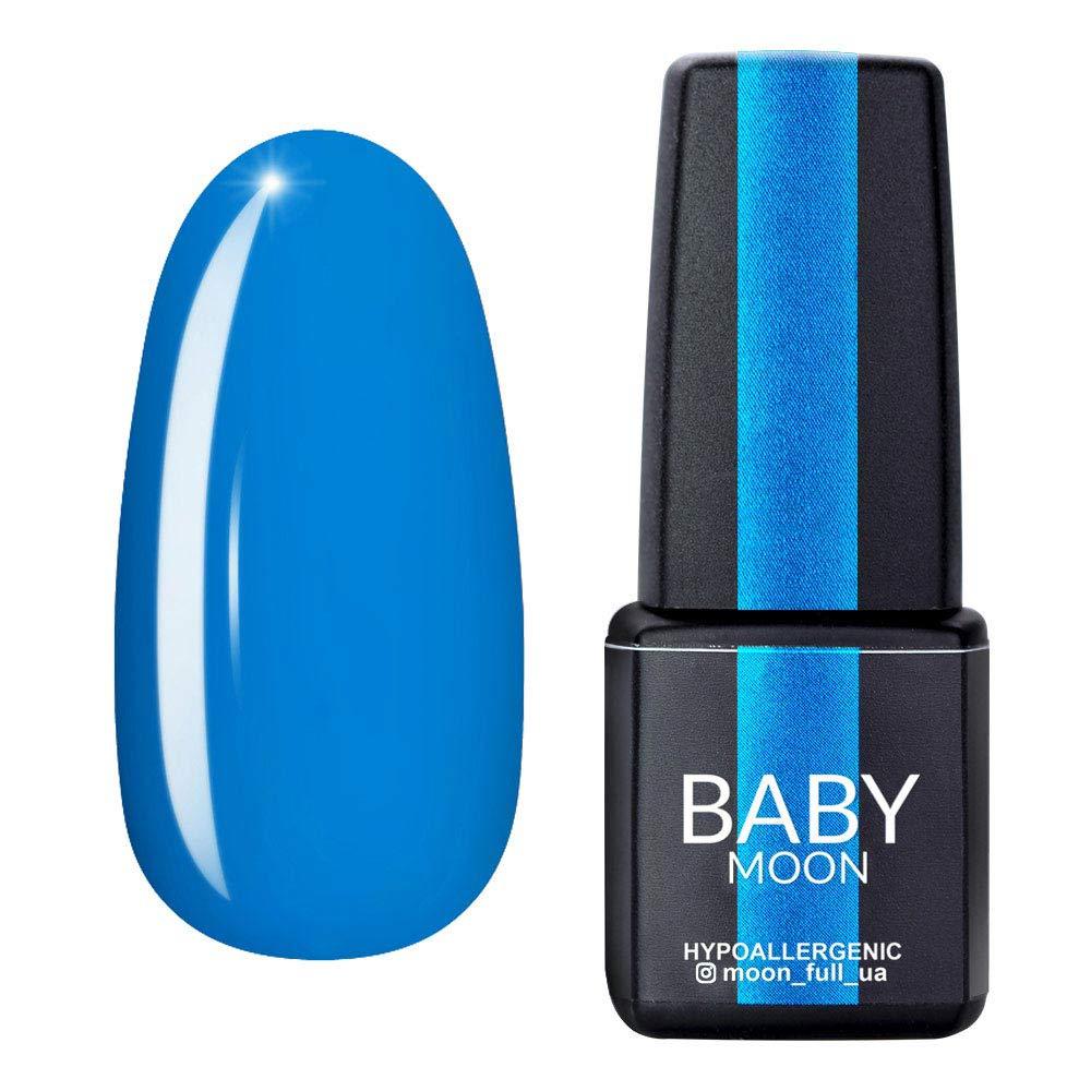 Гель лак Baby Moon Cold Ocean Gel polish № 020 яскраво-блакитний 6 мл