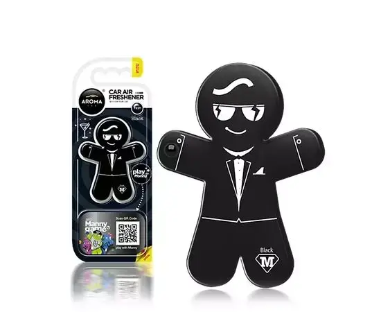 Автомобільний ароматизатор Aroma Car Manny - Black, фото 1