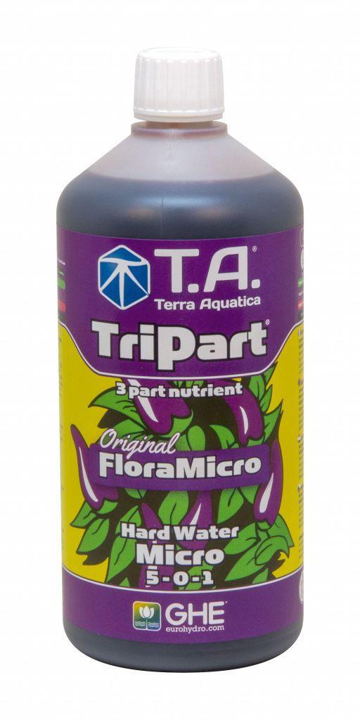 Мінеральне удобрювання Terra Aquatica Treipart Micro SW (GHE FloraMicro SW) (500ml). Франція