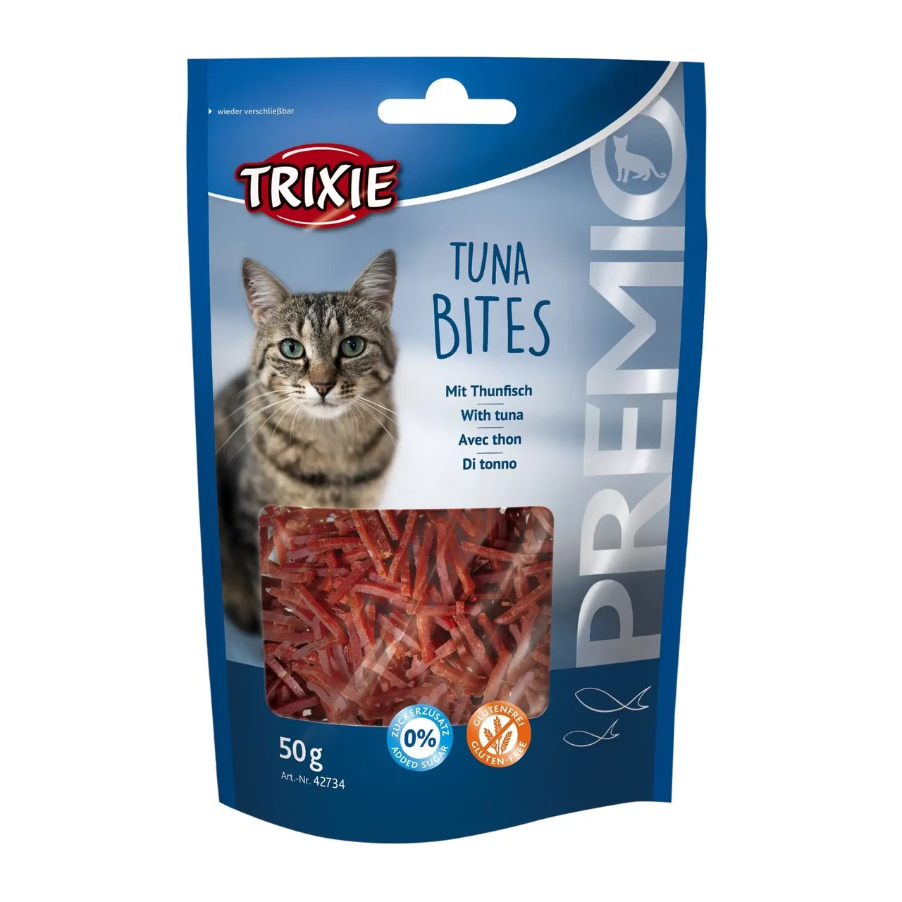 Лакомства для котов TRIXIE - Tuna Bites, тунець і курка, 50 г