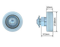 Ролик сдвижной крыши полуприцепа Ø30x9,5x17,3 SCHMITZ original 1026011