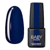 Гель лак Baby Moon Cold Ocean Gel polish № 027 синий с дымкой 6 мл