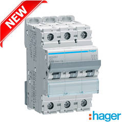 Автоматичний вимикач 3p 10ka D-63А 3M Hager / на DIN-рейк / Модульний автомат / Premium