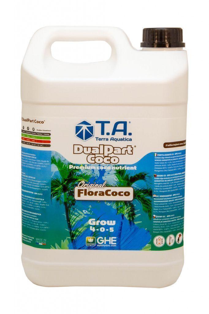 Мінеральне удобрювання Terra Aquatica Dual Part Coco Grow (GHE FloraCoco Grow) (5L). Франція.