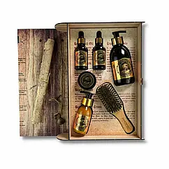 Набір подарунковий для догляду за бородою IMMORTAL Premium Care 6 in 1